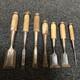 Japanese Chisel Set 7pcs Takashiba Nomi Woodworking Carpenter Tool