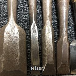 Japanese Chisel Set 7pcs Takashiba Nomi Woodworking Carpenter Tool