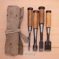 Japanese Chisel Set of 4 Hand Tool wood working #742