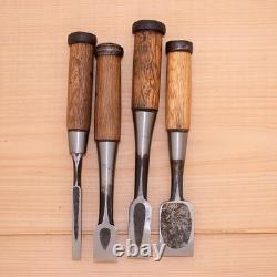 Japanese Chisel Set of 4 Hand Tool wood working #742