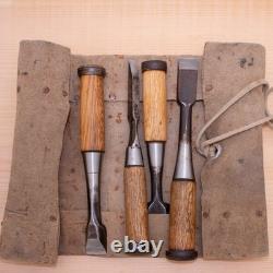 Japanese Chisel Set of 4 Hand Tool wood working #742