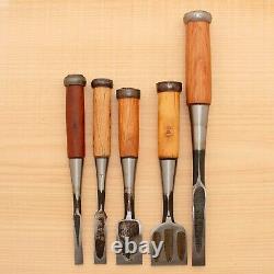 Japanese Chisel Set of 5 Hand Tool wood working #555