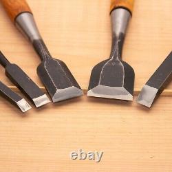 Japanese Chisel Set of 5 Hand Tool wood working #555