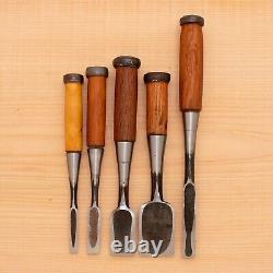 Japanese Chisel Set of 5 Hand Tool wood working #556