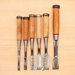 Japanese Chisel Set of 6 Hand Tool wood working #539