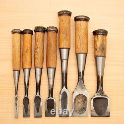 Japanese Chisel Set of 7 Hand Tool wood working #543