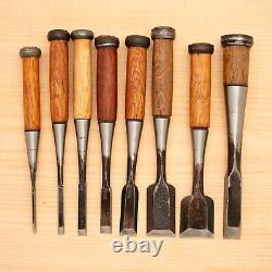 Japanese Chisel Set of 8 Hand Tool wood working #536