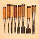 Japanese Chisel Set of 8 Hand Tool wood working #536