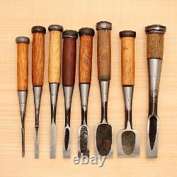 Japanese Chisel Set of 8 Hand Tool wood working #536