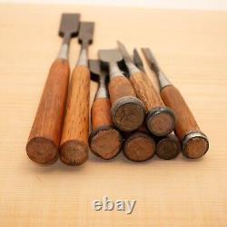 Japanese Chisel Set of 8 Hand Tool wood working #546