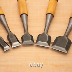 Japanese Chisel Shigesada Set of 8 Hand Tool wood working #538