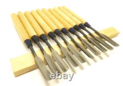 Japanese Chisel Uchimaru Nomi Carpenter Tool Set of 10 Hand Tool wood working