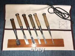 Japanese Chisels NOMI Vintage 10pcs Set Pro Carpenter Tools Woodwork From JP FS