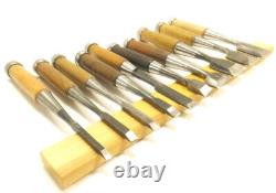 Japanese Famous Chisel Nomi? Carpenter Tool Set of 10 Hand Tool wood working