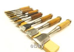 Japanese Famous Chisel Nomi? Carpenter Tool Set of 10 Hand Tool wood working