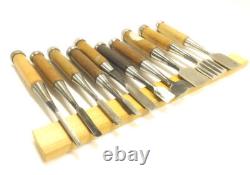 Japanese Famous Chisel Nomi? Carpenter Tool Set of 10 Hand Tool wood working