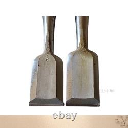 Japanese HSS Chisel Set 36mm x 2pcs Ichisada Nomi Carpentry Tools Used