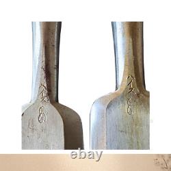 Japanese HSS Chisel Set 36mm x 2pcs Ichisada Nomi Carpentry Tools Used