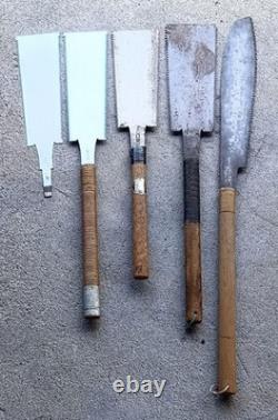 Japanese Hand Saw Set 5pcs Vintage Carpentry Tool Woodworking Nokogiri Japanese Hand Saw Set 5pcs Vintage Carpentry Tool Woodworking Nokogiri