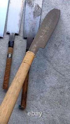Japanese Hand Saw Set 5pcs Vintage Carpentry Tool Woodworking Nokogiri Japanese Hand Saw Set 5pcs Vintage Carpentry Tool Woodworking Nokogiri