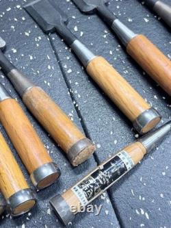 Japanese Joiner Wood Chisel Collection 21 Pc Mixed Sizes Used