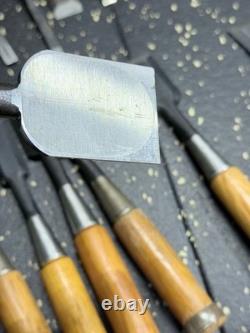 Japanese Joiner Wood Chisel Collection 21 Pc Mixed Sizes Used