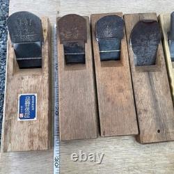 Japanese Kanna 7pc Set Kikugoro Kunihiko Ohashi Vintage Woodworking Tools Lot