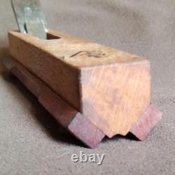 Japanese Kanna Hand Plane Ginkgo Face Red Oak Ruler Antique Hand Vintage