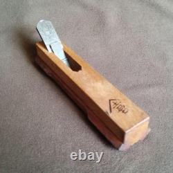 Japanese Kanna Hand Plane Ginkgo Face Red Oak Ruler Antique Hand Vintage