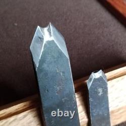 Japanese Kanna Hand Plane Ginkgo Face Red Oak Ruler Antique Hand Vintage