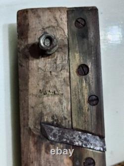 Japanese Kanna Hand Plane Kiwa Right Edge Planer with Ruler Hand Fine Condition