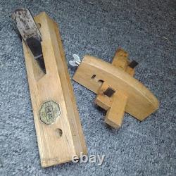 Japanese Kanna Hand Plane Koji Hiroharu No615 Special 2pc Set Marking Gauge DIY