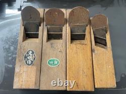 Japanese Kanna Hand Plane Lot of 4 Komei Banryu Wood Block Plane Woodworking
