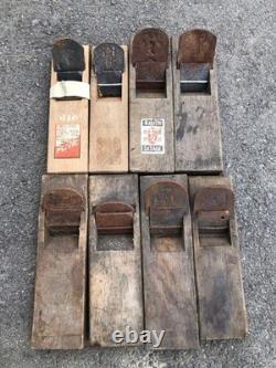 Japanese Kanna Hand Plane Set 8 Pcs Model E37 Vintage Hand Tools Collection