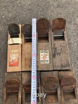 Japanese Kanna Hand Plane Set 8 Pcs Model E37 Vintage Hand Tools Collection