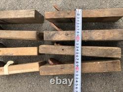 Japanese Kanna Hand Plane Set 8 Pcs Model E37 Vintage Hand Tools Collection