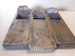 Japanese Kanna Hand Plane Vintage Planes Set of 3 for Carpenters Old Wooden Hand