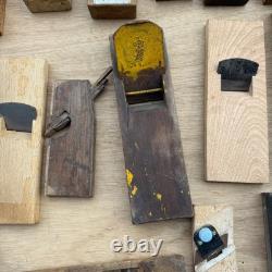 Japanese Kanna Plane Lot 22pc Vintage Woodworking Tool Set with Storage Box DIY