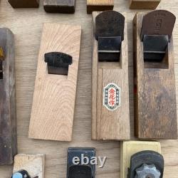 Japanese Kanna Plane Lot 22pc Vintage Woodworking Tool Set with Storage Box DIY