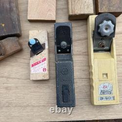 Japanese Kanna Plane Lot 22pc Vintage Woodworking Tool Set with Storage Box DIY