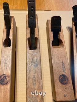 Japanese Kanna Plane Set 5pc Vintage Woodworking Tools Mixed Styles Carpentry