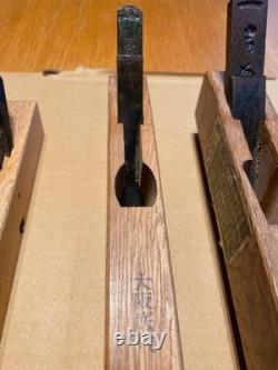 Japanese Kanna Plane Set 5pc Vintage Woodworking Tools Mixed Styles Carpentry
