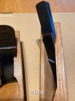 Japanese Kanna Plane Set 5pc Vintage Woodworking Tools Mixed Styles Carpentry
