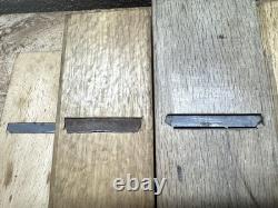 Japanese Kanna Plane Set of 6 Kataya Ginsho Fukaya Woodworking Tools Rare
