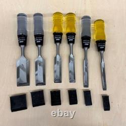 Japanese Made Woodworking Chisel Set 6pc 12mm 15mm 18mm 24mm with Case