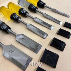 Japanese Made Woodworking Chisel Set 6pc 12mm 15mm 18mm 24mm with Case