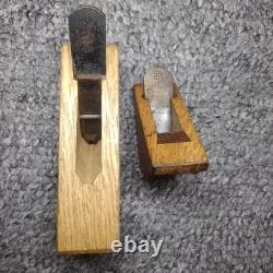Japanese Mame Kanna Specialty Plane Set of 3 Vintage Woodworking Carpenter Tools