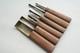 Japanese Maru Nomi Chisel Set 6pcs Carving Tool Woodworking Vintage Carpenter