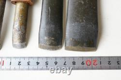Japanese Maru Nomi Chisel Set 6pcs Carving Tool Woodworking Vintage Carpenter