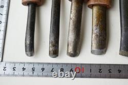 Japanese Maru Nomi Chisel Set 6pcs Carving Tool Woodworking Vintage Carpenter